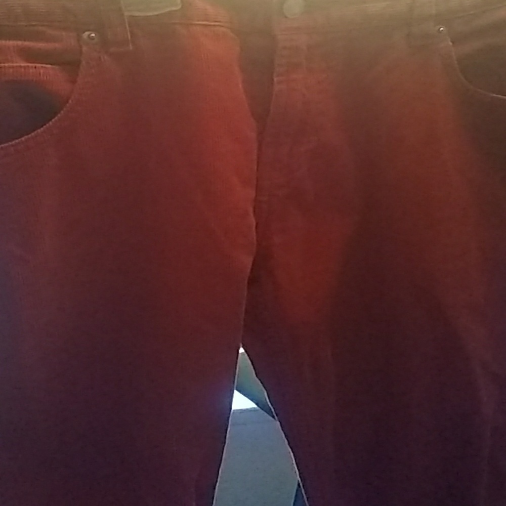 Old navy Orange Corduroy pants 14 Women's